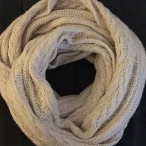 Cable knit infinity scarf